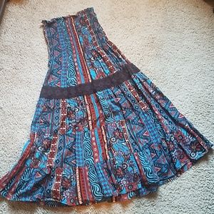 Sleevless bandeau top dress